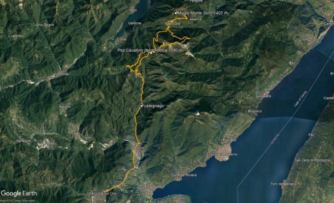 Percorso Coccaveglie-Monte Stino