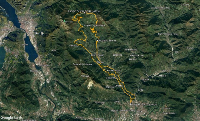 Percorso Valle Imagna
